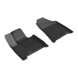 Hyundai Santa Fe Hybrid Floor Mats - Front - 3D MAXpider - Kagu - Black - `24-`26 Hyundai Santa Fe Hybrid Floor Mats - Front - 3D MAXpider - Kagu - Black - `24-`26